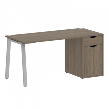Home Office Стол письменный VR.SP-3-158.1.A Вяз/Серый металл 1580*720*750