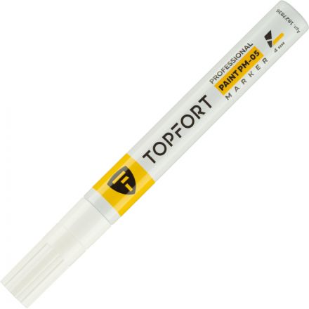 Маркер лаковый TOPFORT Paint 4 мм белый