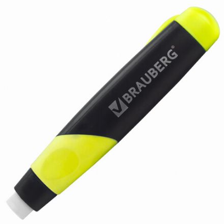 Ластик выдвижной BRAUBERG "REWIND", 112х21х24 мм, белый, пластиковый держатель ассорти, 223593 Ластик выдвижной BRAUBERG "REWIND", 112х21х24 мм, белый, пластиковый держатель ассорти, 223593