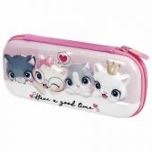 Пенал BRAUBERG, 1 отделение, 1 откидная планка, EVA 3D, 22х10х5 см, "Cats", 270700 Пенал BRAUBERG, 1 отделение, 1 откидная планка, EVA 3D, 22х10х5 см, "Cats", 270700