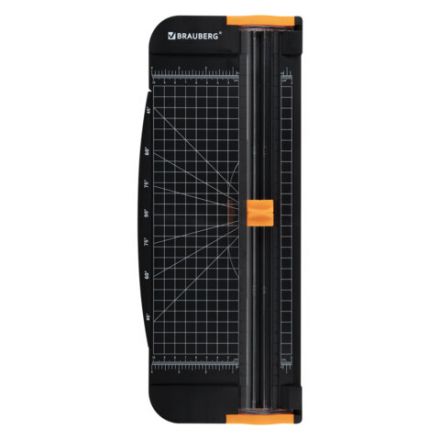Резак роликовый BRAUBERG SUPER PLUS A4, 12 листов, длина реза 310 мм, линейка для реза, +3 лезвия В ПОДАРОК!, 533369