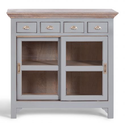 Комод Secret de Maison Брайтон/Brighton (мод. OD-003) массив акации/массив манго/МДФ, 102х50х100см, античный серый/серый