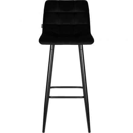 Стул барный LO_DOBRIN NICOLE LML-8078_B-M_V-108-77 черные мат./черный велюр Стул барный LO_DOBRIN NICOLE LML-8078_B-M_V-108-77 черные мат./черный велюр