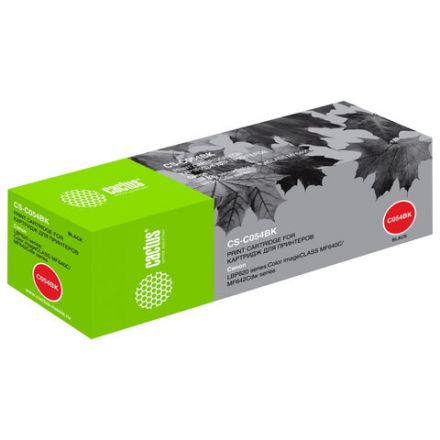 Картридж лазерный CACTUS (CS-C054BK) для Canon LBP 621/623, MF 641/643/645, черный, ресурс 1500 страниц Картридж лазерный CACTUS (CS-C054BK) для Canon LBP 621/623, MF 641/643/645, черный, ресурс 1500 страниц