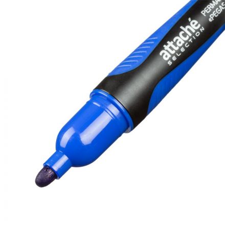 Маркер перманентный Attache Selection Pegas синий (толщина линии 2-5 мм)