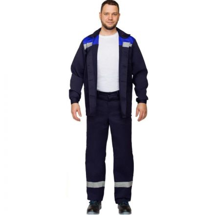 Костюм рабочий летний муж. л16-КБР с СОП син/вас (р.48-50) 170-176 Костюм рабочий летний муж. л16-КБР с СОП син/вас (р.48-50) 170-176