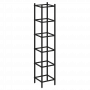 Loft Угловой проходной модуль VR.L-SL.UPK-5.5.5 Чёрный металл 446*446*2280