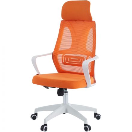 Кресло VT_Chairman CH636 белый пластик, оранжевый Кресло VT_Chairman CH636 белый пластик, оранжевый