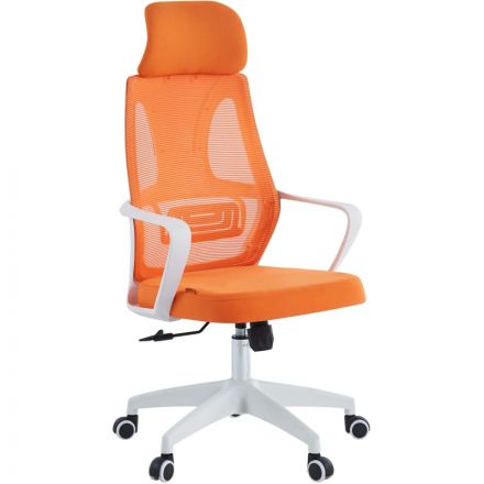 Кресло VT_Chairman CH636 белый пластик, оранжевый Кресло VT_Chairman CH636 белый пластик, оранжевый