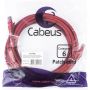 Патч-корд Cabeus PC-UTP-RJ45-Cat.6-5m-RD-LSZH U/UTP, кат6,2xRJ45/8p8c,красн