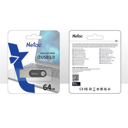 Флеш-диск 64 GB NETAC U278, USB 2.0, металлический корпус, серебристый/черный, NT03U278N-064G-20PN Флеш-диск 64 GB NETAC U278, USB 2.0, металлический корпус, серебристый/черный, NT03U278N-064G-20PN