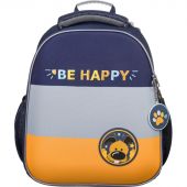 Ранец Basic Casual син+сер+желт, 2 отд., эргоном. спинка Ранец Basic Casual син+сер+желт, 2 отд., эргоном. спинка