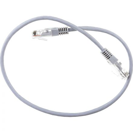 Патч-корд TWT TWT-45-45-0.5-GY UTP кат.5e, 0.5 м, серый