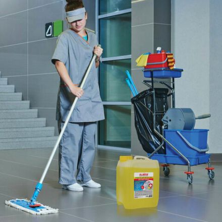 Средство для мытья пола и стен 5 кг LAIMA PROFESSIONAL концентрированное, "Антибактериальный эффект. Лимон", 607966 Средство для мытья пола и стен 5 кг LAIMA PROFESSIONAL концентрированное, "Антибактериальный эффект. Лимон", 607966