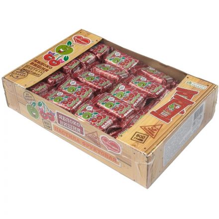 Пастила фруктовая Пастилушка натуральная Яблоко-вишня 800г