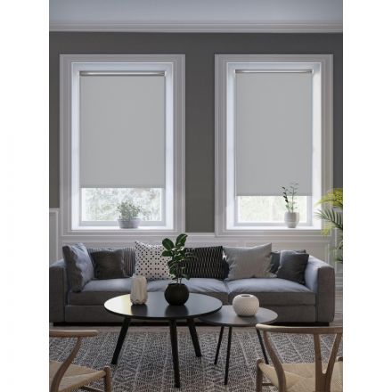 Рулонная штора Комус Мебель blackout silver 537837 V2, 90х160, серый