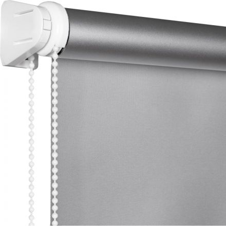 Рулонная штора Комус Мебель blackout silver 537837 V2, 90х160, серый