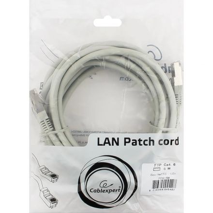 Патч-корд FTP Cablexpert PP6-5m кат.6, 5м, серый Патч-корд FTP Cablexpert PP6-5m кат.6, 5м, серый