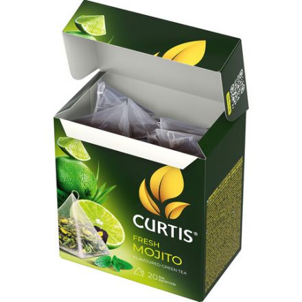 Чай CURTIS "Fresh Mojito" зеленый, 20 пирамидок по 1,7 г, 102210