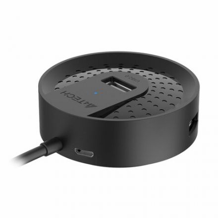Хаб USB 2.0, 4 порта, черный, A4TECH HUB-20, 1874611 Хаб USB 2.0, 4 порта, черный, A4TECH HUB-20, 1874611