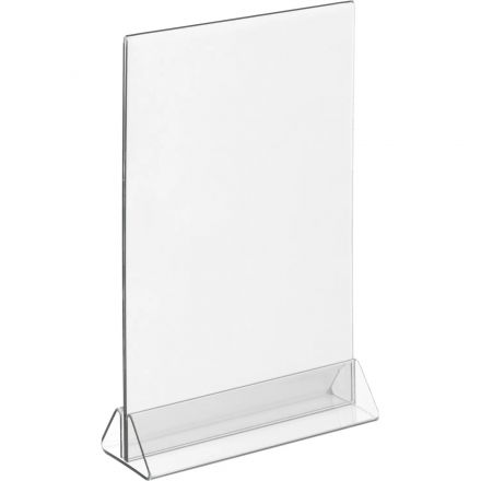 Ценникодержатель настол Комус под меню,треуг.осн.ACR-MENU HOLDER А5,10шт/уп Ценникодержатель настол Комус под меню,треуг.осн.ACR-MENU HOLDER А5,10шт/уп
