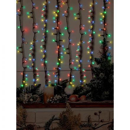 Гирлянда светодиодная НГ 220LEDламп,300x200cм,220B,мультицв,8реж,IP20,92811