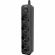 Сетевой фильтр AGNI 4/2м,черный(TP-FD4E-2m-black)