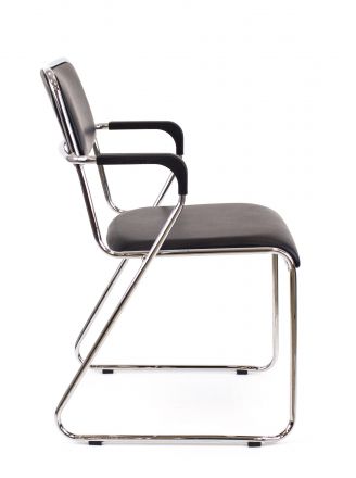 Кресло Everprof Fix Plus Chrome Экокожа Черный Кресло Everprof Fix Plus Chrome Экокожа Черный