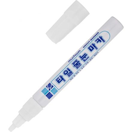 Маркер для плиточных швов MunHwaGrout Marker,2мм+2запас.нак.,бел.,GMPP-05