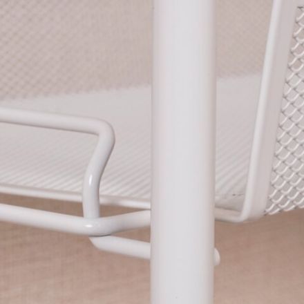 Этажерка "Ладья-13" офисно-бытовая 3 яруса, металл, белая, 43х17х75,5 см, Э 399 Б Этажерка "Ладья-13" офисно-бытовая 3 яруса, металл, белая, 43х17х75,5 см, Э 399 Б