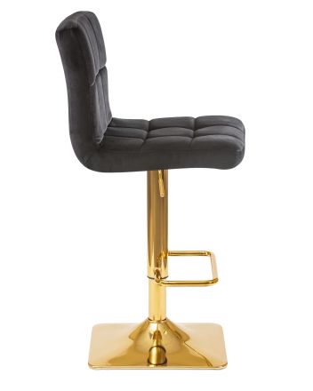 Стул барный DOBRIN GOLDIE, черный велюр (MJ9-101) Стул барный DOBRIN GOLDIE, черный велюр (MJ9-101)