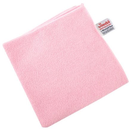 Салфетки VILEDA PROFESSIONAL "МикроТафф Бейс" КОМПЛЕКТ 5 шт., микрофибра, красный, 36х36 см, 174178