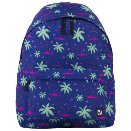 Рюкзак BRAUBERG СИТИ-ФОРМАТ универсальный, "Palm trees", разноцветный, 41х32х14 см, 228864 Рюкзак BRAUBERG СИТИ-ФОРМАТ универсальный, "Palm trees", разноцветный, 41х32х14 см, 228864