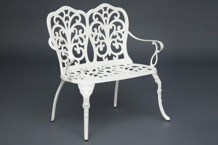 Скамья Secret De Maison Symphonie , алюминиевый сплав, 95х56х92см, butter white Скамья Secret De Maison Symphonie , алюминиевый сплав, 95х56х92см, butter white