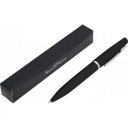 Ручка шариковая автоматическая PORTOFINO черный металл,1мм, син, 20-0251/01