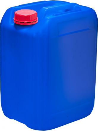 Канистра 21,5 л. синяя 300х235х390  штабелир. с пробкой