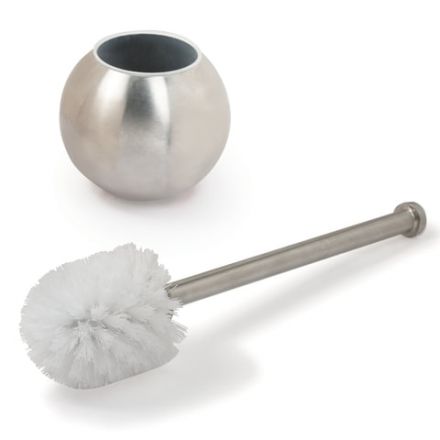 Ершик для унитаза с подставкой в форме шара, нержавеющая сталь, матовый, LAIMA, 601617 Ершик для унитаза с подставкой в форме шара, нержавеющая сталь, матовый, LAIMA, 601617