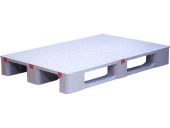 Паллет 1200х800х155 мм (сплошной специализированный на 3-х полозьях) серый