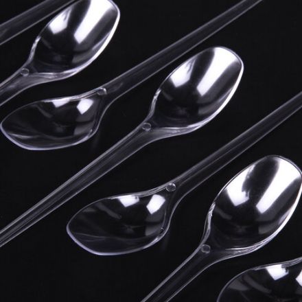 Ложка чайная одноразовая пластиковая 125 мм, прозрачная, КОМПЛЕКТ 100 шт., ЭТАЛОН, WELDAY (ВЭЛДЭЙ), 607831 Ложка чайная одноразовая пластиковая 125 мм, прозрачная, КОМПЛЕКТ 100 шт., ЭТАЛОН, WELDAY (ВЭЛДЭЙ), 607831