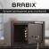 Сейф мебельный BRABIX "SF-170KL", 170х260х230 мм, ключевой замок, черный, 291142, S103BR210514