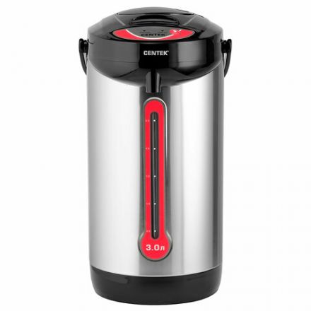 Термопот на 3 литра 3 режима подачи воды CENTEK CT-0080, 750 Вт, 1 температурный режим, пластик/сталь, черный, CT-0080 Black Термопот на 3 литра 3 режима подачи воды CENTEK CT-0080, 750 Вт, 1 температурный режим, пластик/сталь, черный, CT-0080 Black