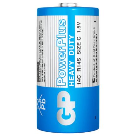 Батарейки КОМПЛЕКТ 2 шт., GP PowerPlus C (14C), солевые, в пленке, 14CEBRA-2S2 Батарейки КОМПЛЕКТ 2 шт., GP PowerPlus C (14C), солевые, в пленке, 14CEBRA-2S2