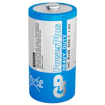 Батарейки КОМПЛЕКТ 2 шт., GP PowerPlus C (14C), солевые, в пленке, 14CEBRA-2S2 Батарейки КОМПЛЕКТ 2 шт., GP PowerPlus C (14C), солевые, в пленке, 14CEBRA-2S2