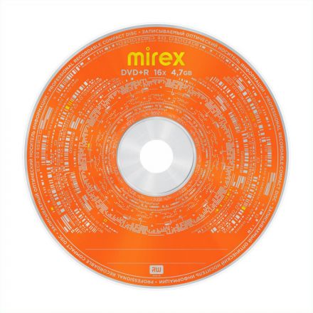 Носители информации DVD+R Mirex 16X 4,7Gb 50шт/уп (50/500) (UL130013A1T)