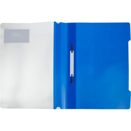 Скоросшиватель пластиковый карман д/визитки Attache А4, синий, 10шт/уп