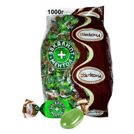 Карамель леденцовая АККОНД "Эвкалипт-ментол", 1000 г Карамель леденцовая АККОНД "Эвкалипт-ментол", 1000 г
