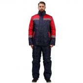 Куртка рабочая зимняя утепленная з38-КУ т.син/красн (р.52-54) 170-176