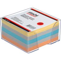 Блок для записей Attache Economy 90x90x50 мм разноцветный в боксе (плотность 65-80 г/кв.м)