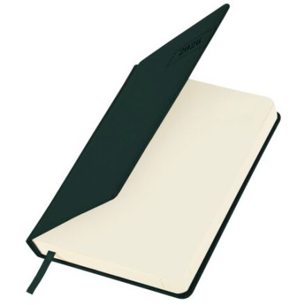 Ежедневник датированный 2026 А5 138x213 мм, BRAUBERG "Imperial", под кожу, темно-зеленый, 117066