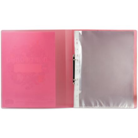 Папка для портфолио школьника, 2 кольца, 20 файлов, пластик полупрозрачный, красная, BRAUBERG, 126558 Папка для портфолио школьника, 2 кольца, 20 файлов, пластик полупрозрачный, красная, BRAUBERG, 126558